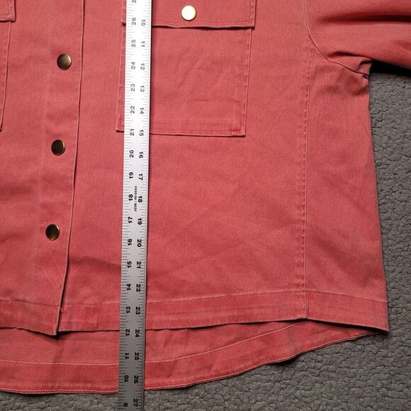 Tuckernuck x Nantucket Reds Stretch Twill Marant Shirt Jacket Womens XXL NEW - Picture 13 of 13